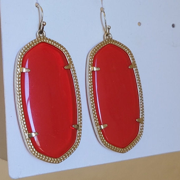 Kendra Scott Translucent Red Danielle Earrings
